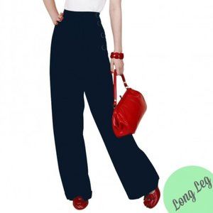 Black Vivien of Hollywood Katharine Trousers NWT